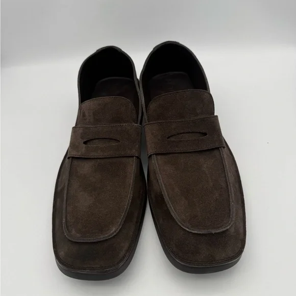 TOD’S Men’s Brown Calfskin Suede Loafers Size 11 Made in Italy $775 Retail